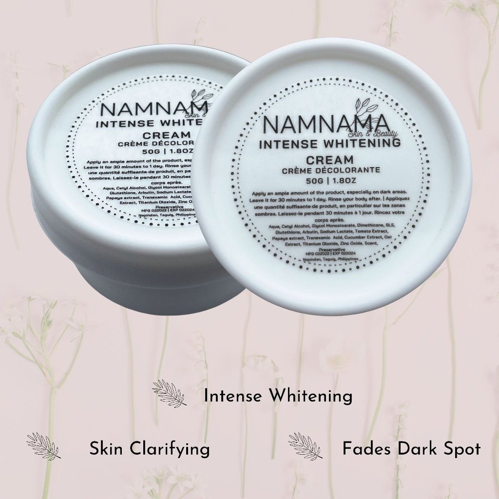 Namnama INTENSE WHITENING CREAM 50g x 1, Bleaching Cream